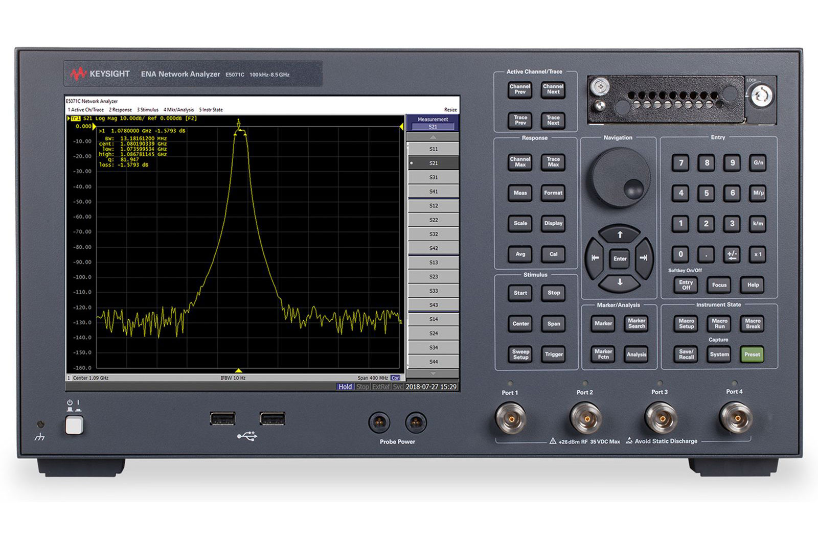 KEYSIGHT E5071C ENA 网络分析仪